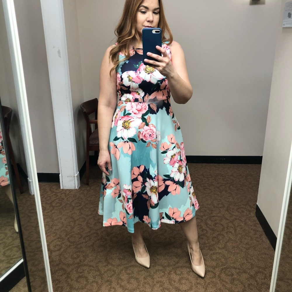 Vince Camuto floral dress